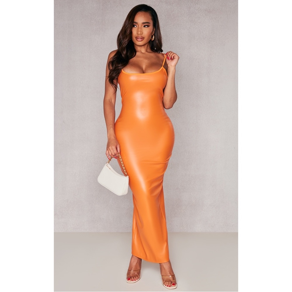 PLT Orange Maxi Dress